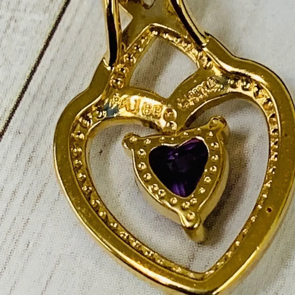 PAJ Heart Crystal Necklace and Bracelet Set‎ - Picture 3 of 5